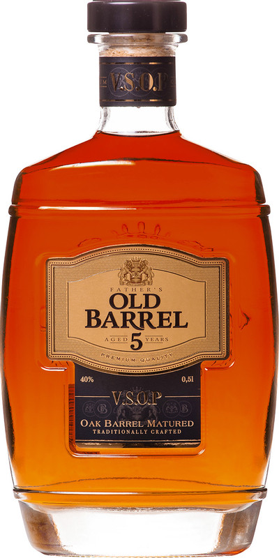 Изображение товара Коньяк Fathers Old Barrel 5-летний российский 40% 0.5 л янтарный