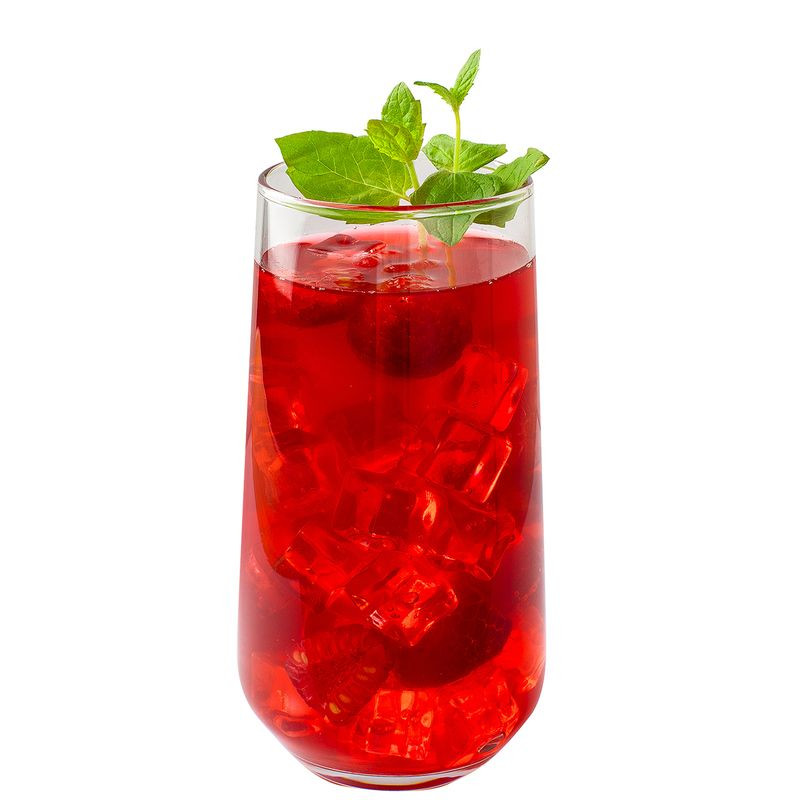 Изображение товара Лимонад малиновый с мятой 250мл Перекрёсток Select натуральный освежающий напиток