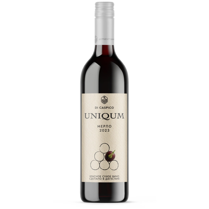 Изображение товара Вино di Caspico Uniqum Merlot красное сухое 12%, 750мл