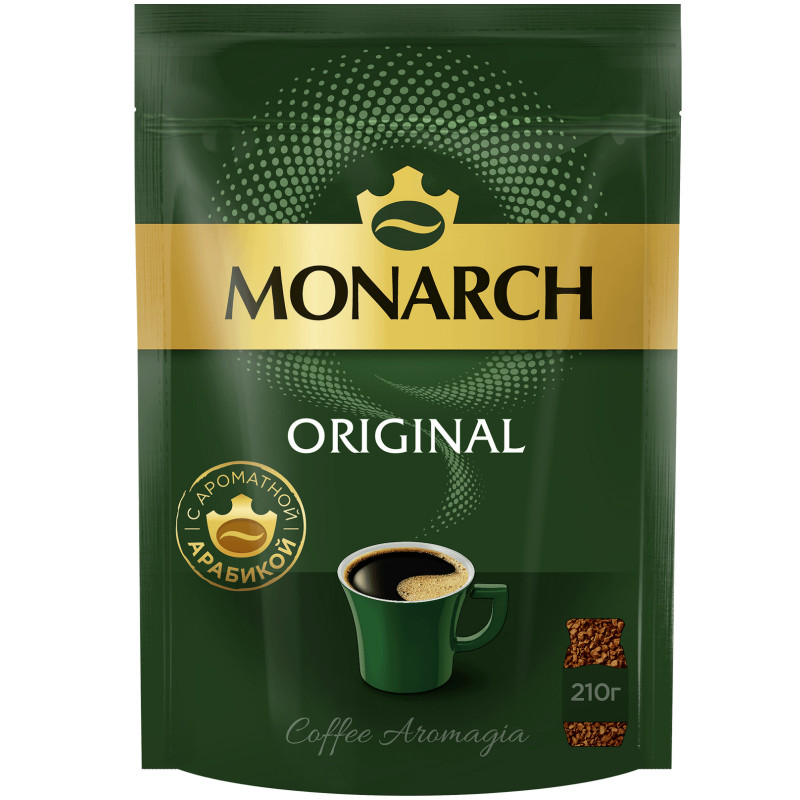 Изображение товара Кофе Monarch Original растворимый сублимированный 210г натуральный кофе