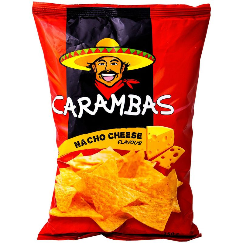 Изображение товара Кукурузные чипсы Carambas сыр 150г отменный вкус и хрустящая текстура