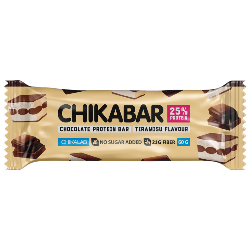 Изображение товара Батончик CHIKALAB Со вкусом тирамису глазированный, 60г