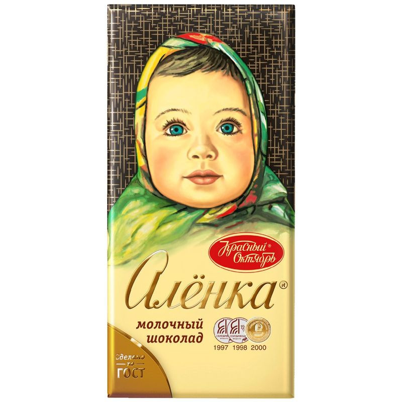 Изображение товара Шоколад Алёнка Молочный 75 г классический молочный шоколад Россия
