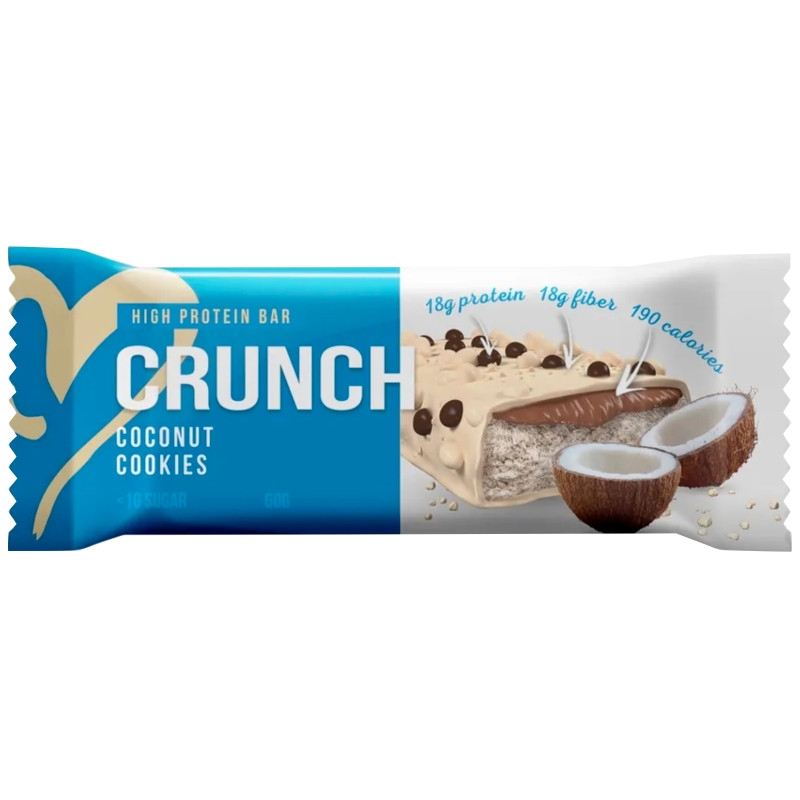 Изображение товара Батончик протеиновый BootyBar Crunch со вкусом Кокосовое печенье, 60г