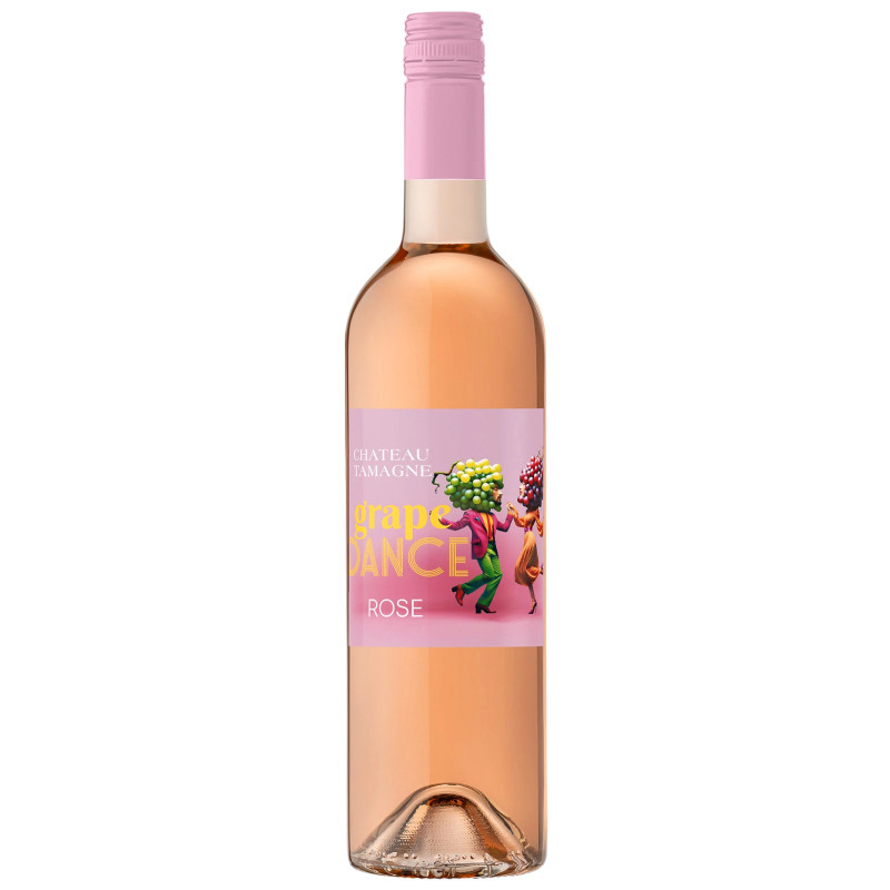 Изображение товара Вино Chateau Tamagne Grape Dance розовое сухое 12%, 750мл