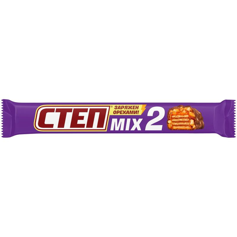 Изображение товара Конфеты вафельные Степ Mix с орехами и какао 80г