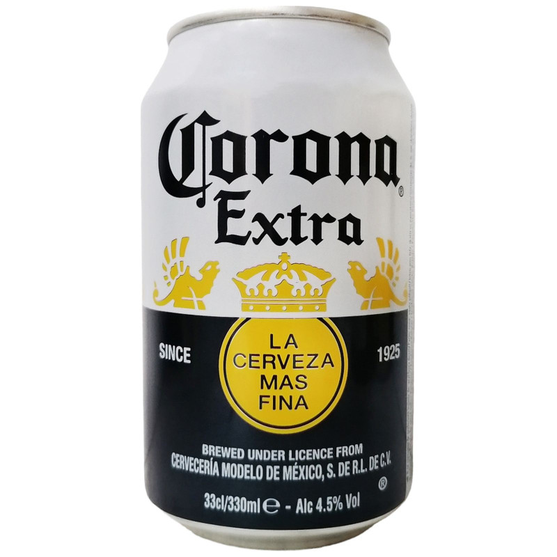 Изображение товара Пивной напиток Corona Extra пастеризованный 4.5%, 330мл