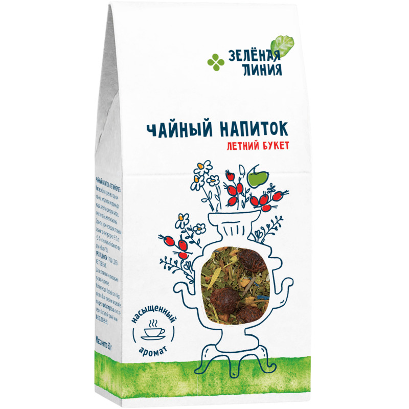 Изображение товара Напиток чайный Летний Букет Зелёная Линия, 60г