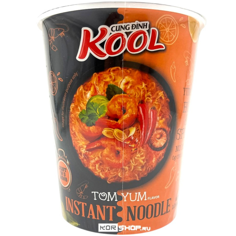 Изображение товара Лапша Cung Dinh Kool Том Ям пшеничная быстрого приготовления, 64г