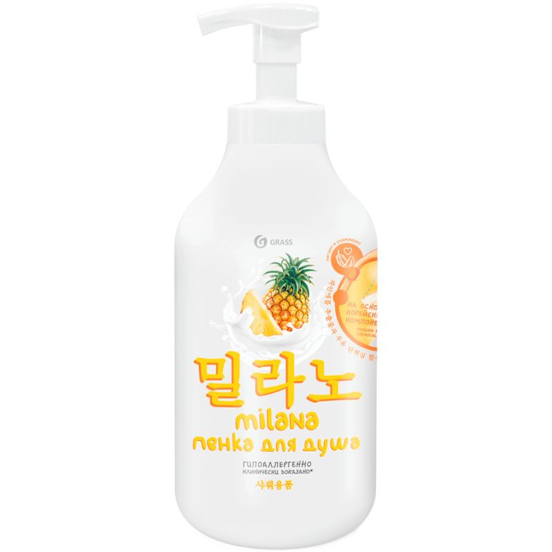 Изображение товара Пенка Grass Milana с ананасом и молочными протеинами 750 мл