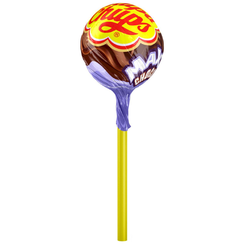 Изображение товара Карамель Chupa Chups Max Choco со вкусом шоколада с жевательной начинкой внутри, 16г