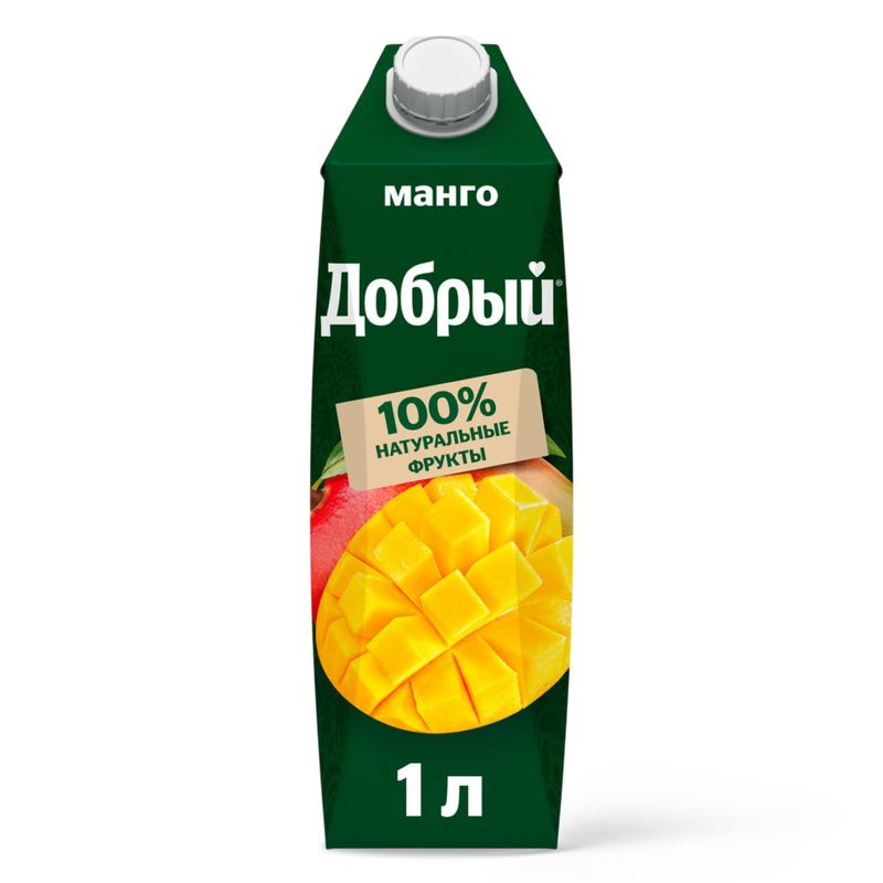 Изображение товара Напиток сокосодержащий Добрый из манго 1 литр без сахара натуральный вкус