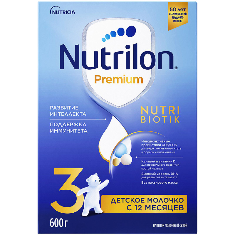 Изображение товара Смесь молочная Nutrilon Junior 3 Premium с 12 месяцев, 600г