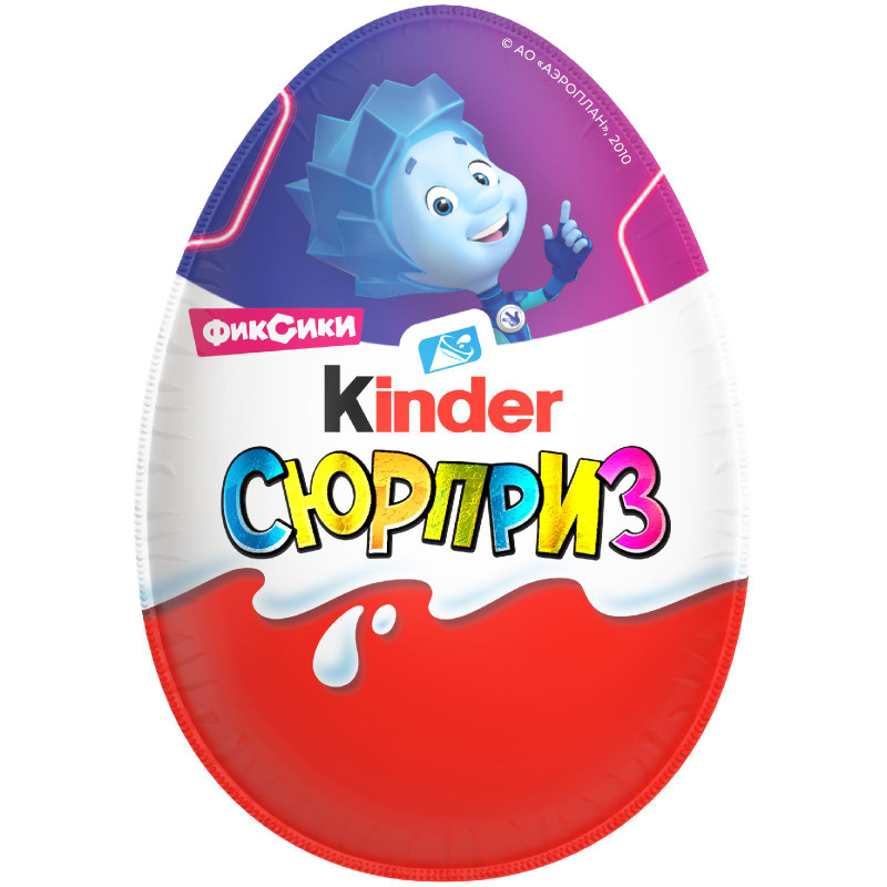 Изображение товара Яйцо Kinder Сюрприз из молочного шоколада с игрушкой в ассортименте, 20г