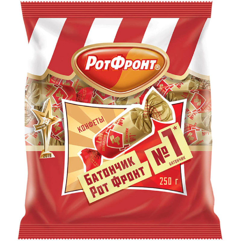 Изображение товара Конфеты Рот Фронт Батончики, 250г