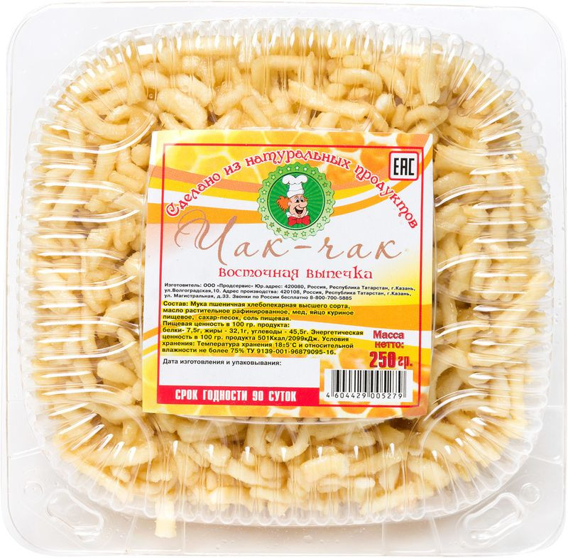 Изображение товара Чак-чак Продсервис с мёдом 250г традиционная восточная сладость