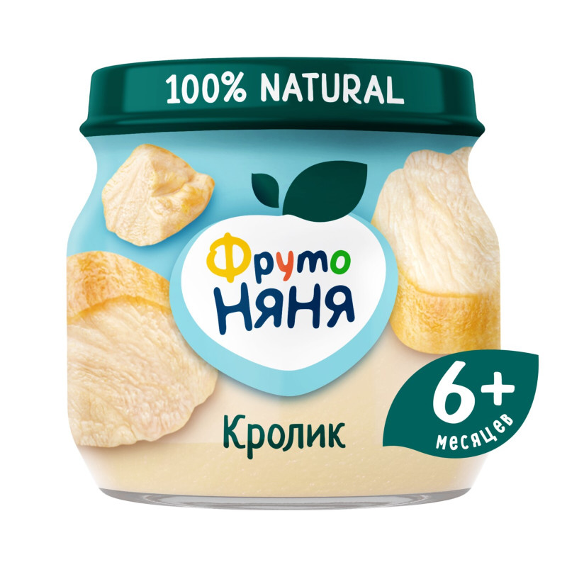 Изображение товара Пюре ФрутоНяня из кролика с 6 месяцев, 80г