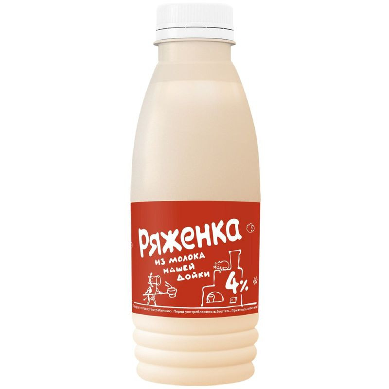 Изображение товара Ряженка из молока Нашей Дойки 4% 430г - натуральный продукт