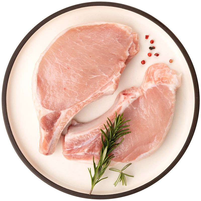 Изображение товара Корейка свиная Перекрёсток с костью свежая, крупнокусковая, Россия