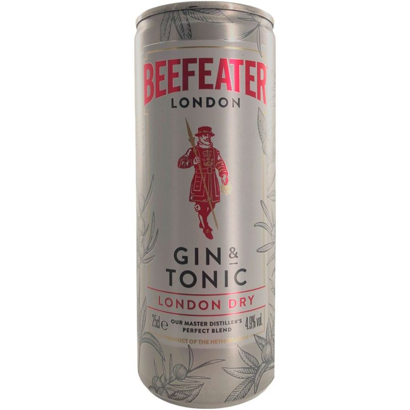 Изображение товара Коктейль алкогольный Beefeater газированный 250мл освежающий напиток