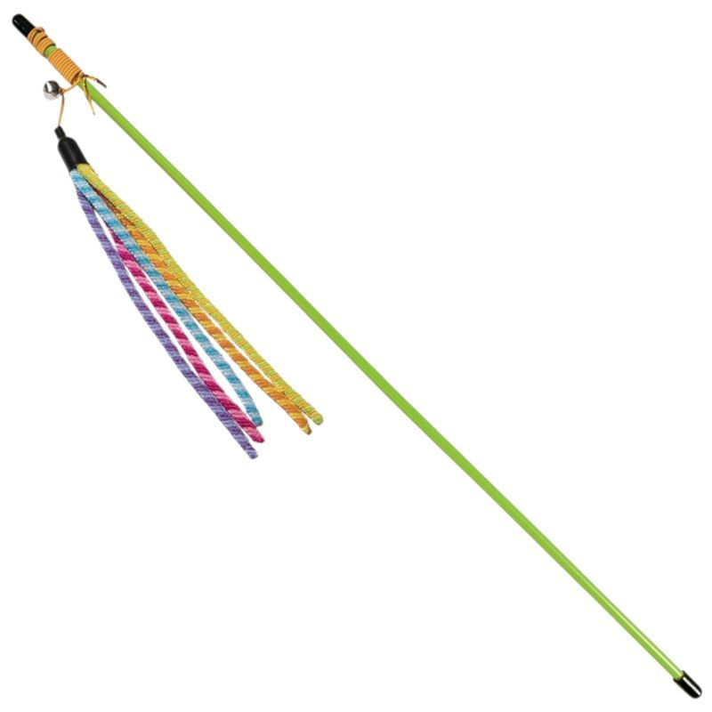 Изображение товара Удочка-дразнилка Triol Цветные Хвостики для собак игровых аксессуаров