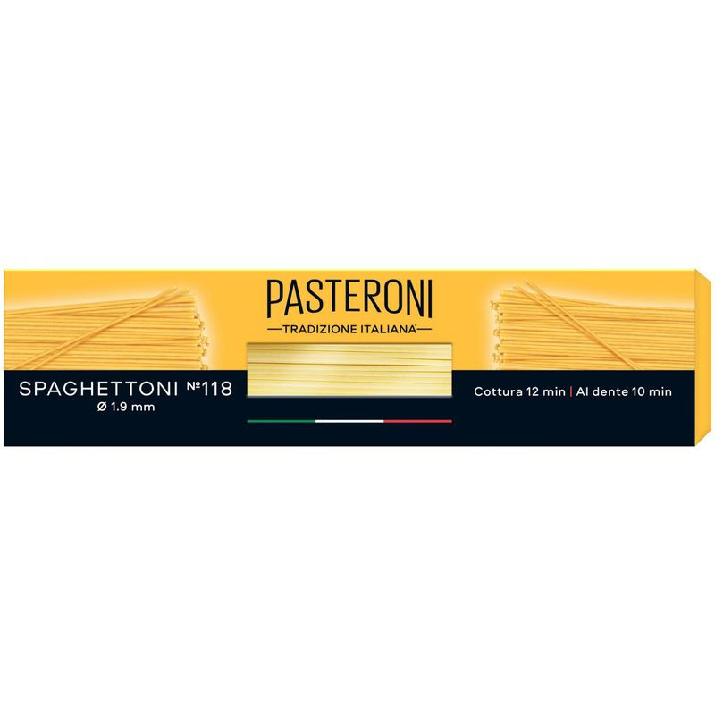 Изображение товара Макароны Pasteroni Спагетти №118 группа А 400г качественные итальянские спагетти