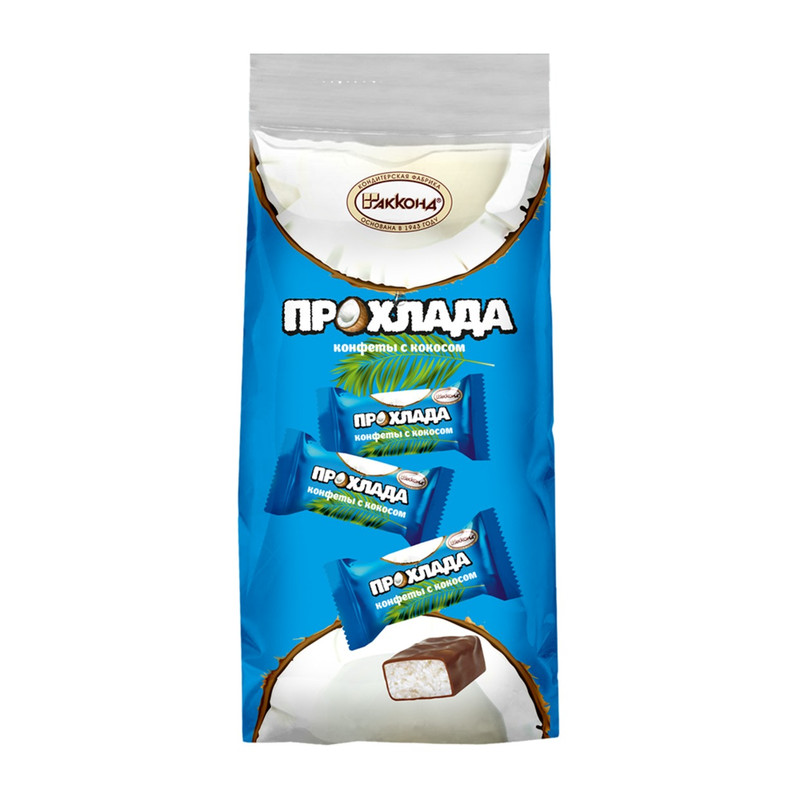 Изображение товара Конфеты Акконд Прохлада с кокосом, 270г