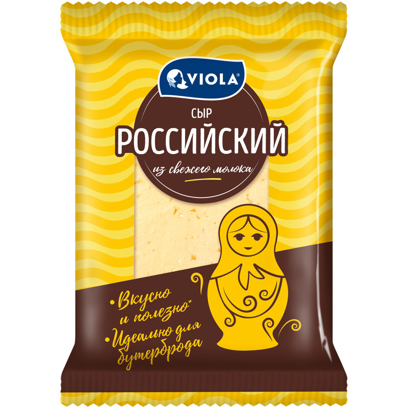 Изображение товара Российский полутвердый сыр Viola 350 г натуральный, вкусный и питательный