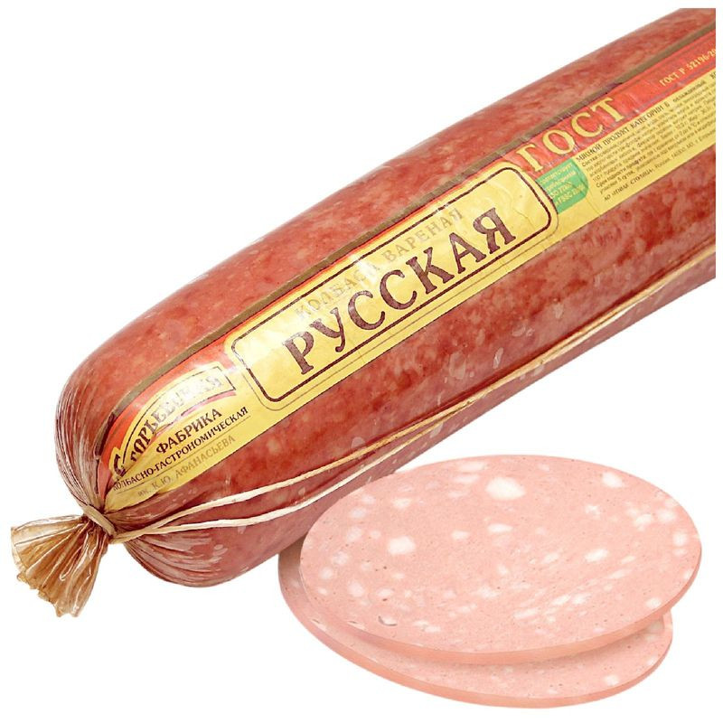 Изображение товара Варёная колбаса Егорьевская КГФ натуральная 300 г вкусное мясное изделие