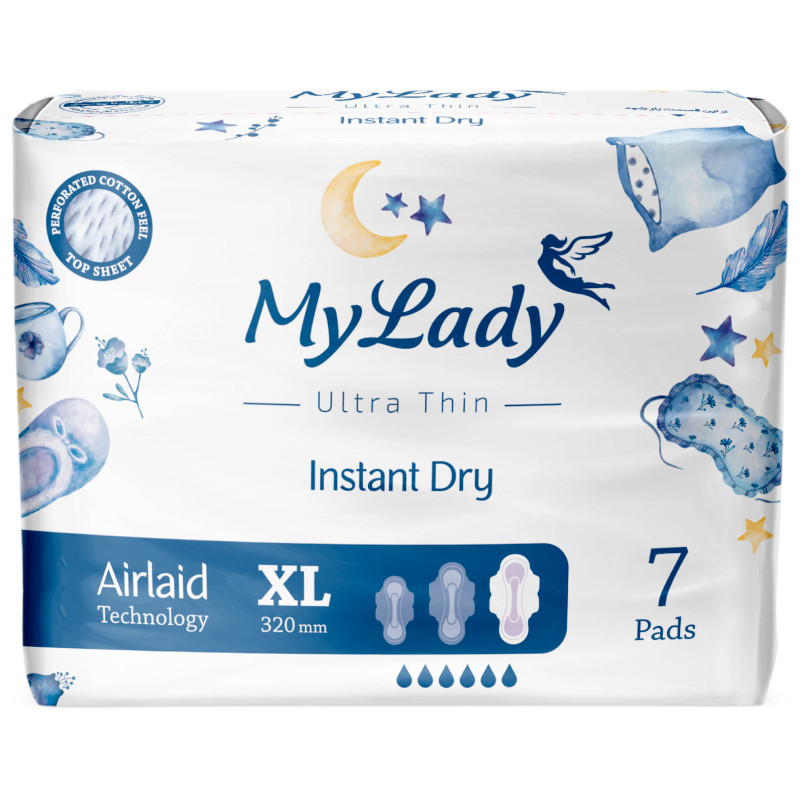 Изображение товара Прокладки My Lady Instant Dry гигиенические ультратонкие XL, 7шт