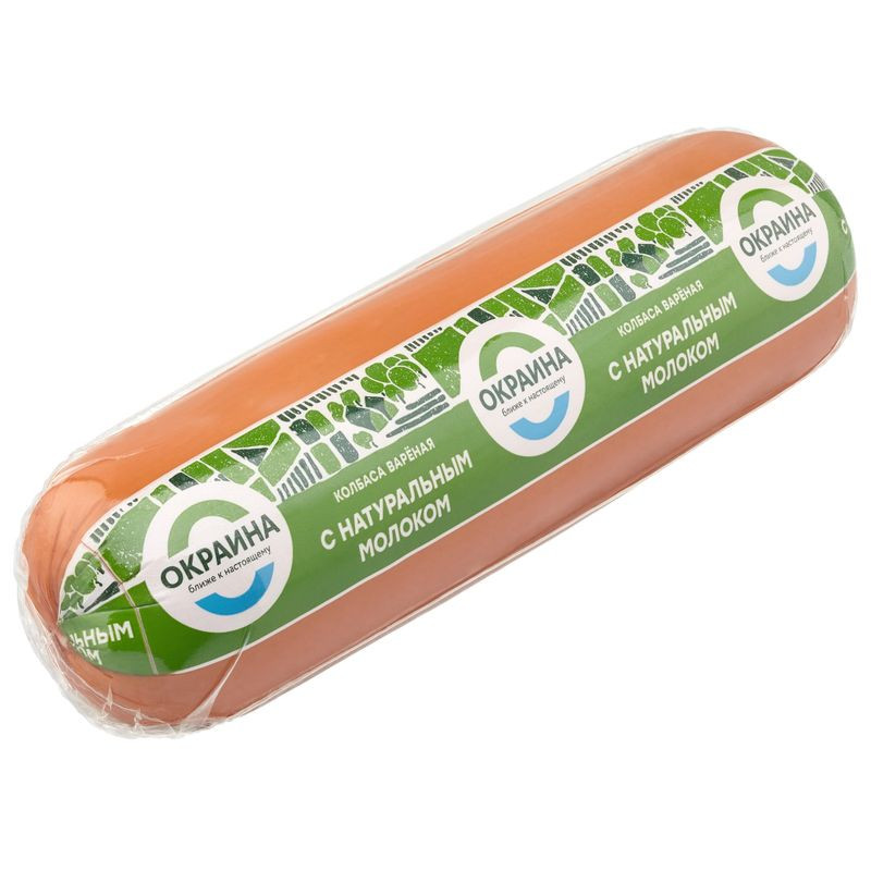 Изображение товара Колбаса Окраина с натуральным молоком варёная 200 г вкусная и натуральная