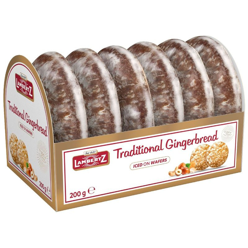 Изображение товара Пряники Henry Lambertz на тонкой вафле в глазури, 200 г