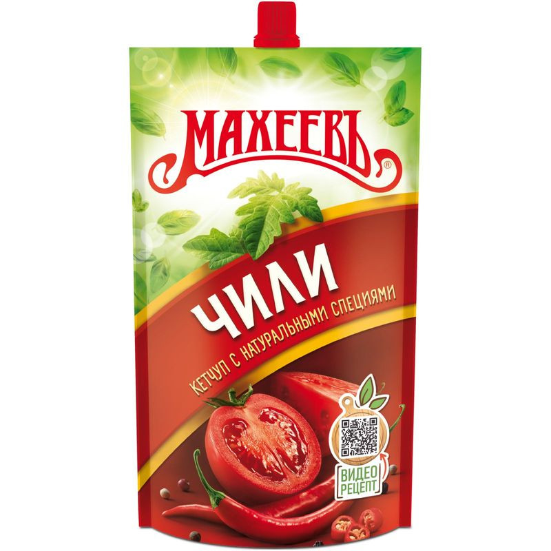 Изображение товара Кетчуп Махеевъ Чили острый 300г натуральный соус с перцем чили