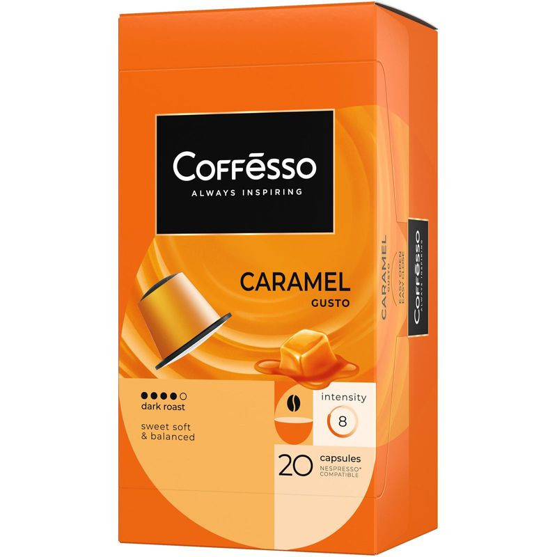Изображение товара Кофе в капсулах Coffesso Aroma Caramel 20х5г ароматизированный для Nespresso