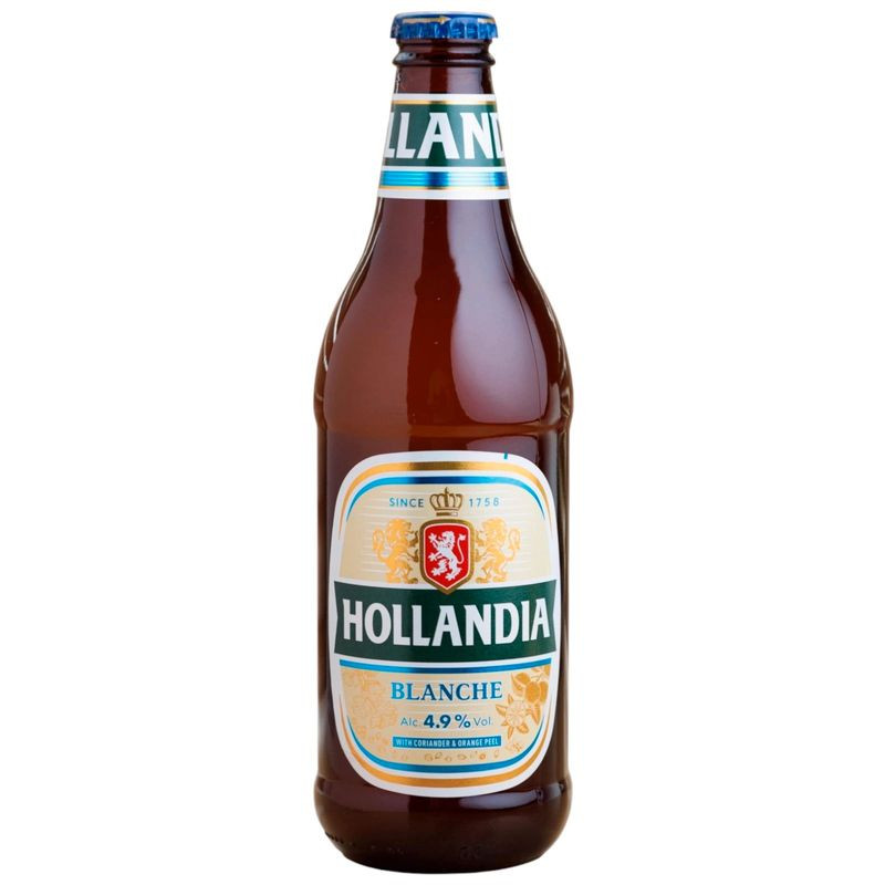 Изображение товара Пивной напиток Hollandia Blanche нефильтрованный 450 мл Россия