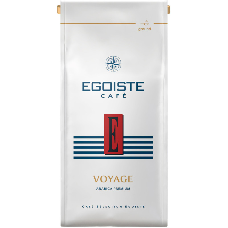 Изображение товара Кофе Egoiste Voyage натуральный жареный молотый, 250г
