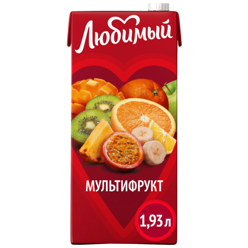 Изображение товара Напиток сокосодержащий Любимый Тропический микс, 1.93л