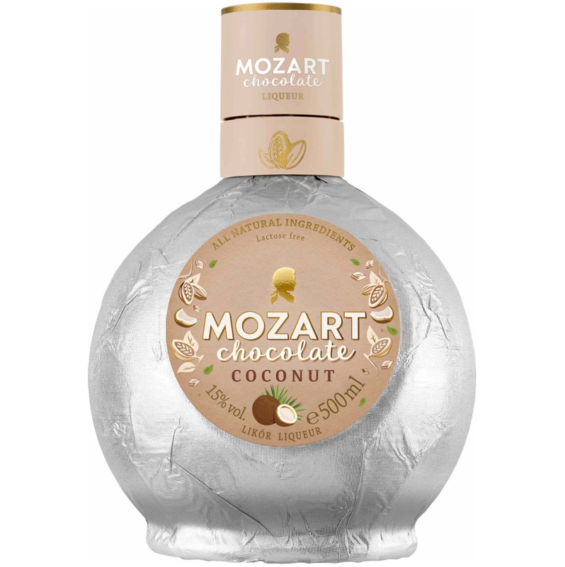 Изображение товара Ликер Mozart Chocolate Coconut 15% 500 мл - шоколадный кокосовый