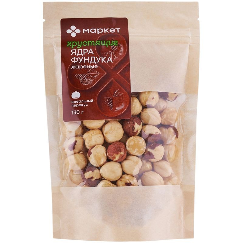 Изображение товара Жареный фундук Маркет 130г орехи в России вкусная закуска