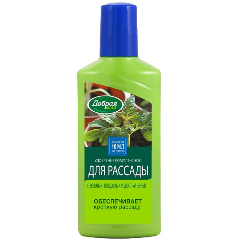 Изображение товара Удобрение Добрая Сила комплексное для рассады, 250мл