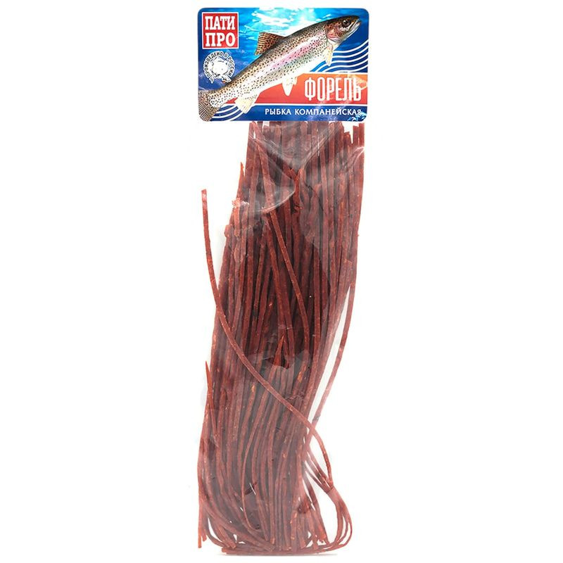 Изображение товара Форель Патипро паутинка сушёно-вяленая 40г натуральный деликатес