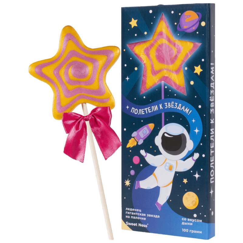 Изображение товара Карамель Sweet Nesss со вкусом дыни леденцовая фигурная, 100г