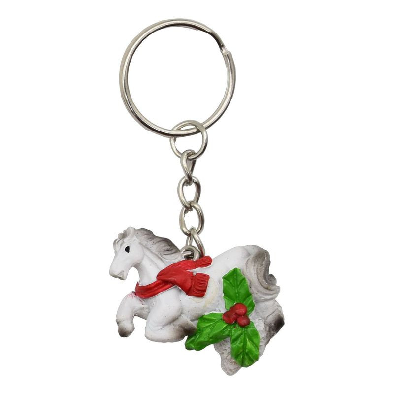 Изображение товара Брелок Символ года Маркет из полирезин и металла для стильного подарка