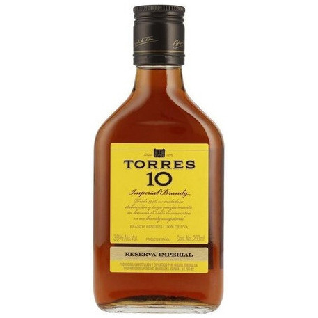 Изображение товара Бренди Torres 10 Гран Резерва 38%, 200мл