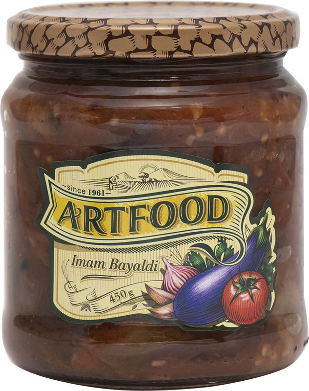 Изображение товара Баклажаны Artfood Имам Баялды в рассоле 450 г натуральные овощные консервы