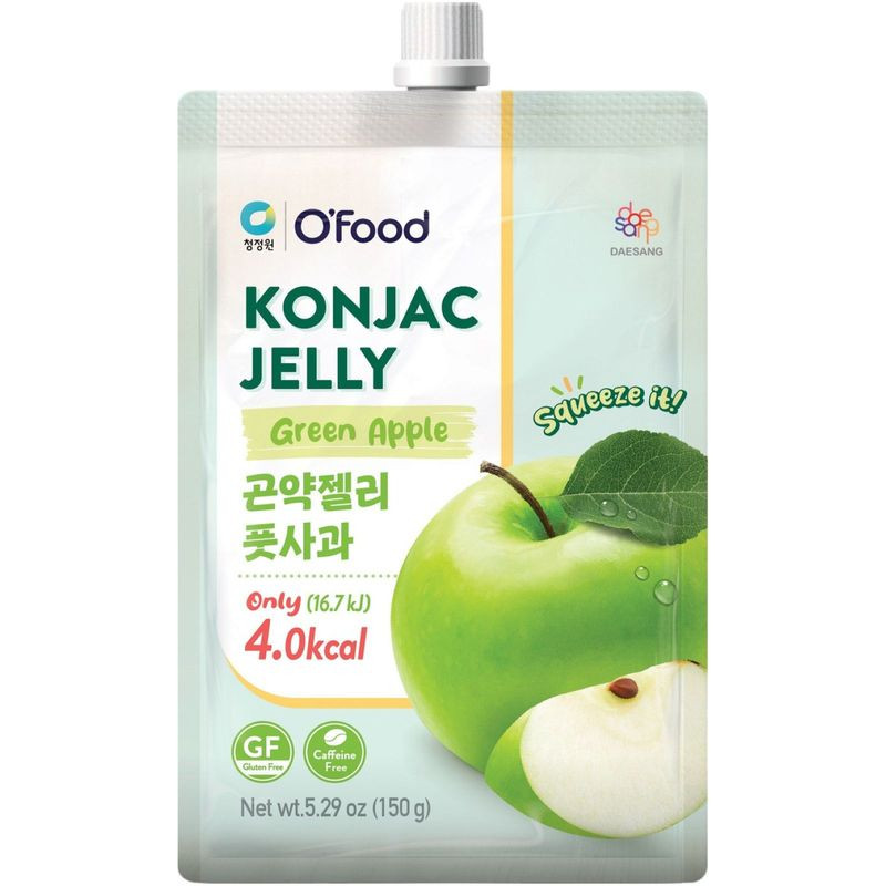 Изображение товара Желе O'Food Дэсанг из конняку со вкусом зеленого яблока 150 г