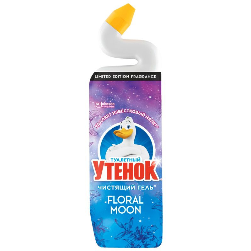 Изображение товара Чистящий гель для унитаза Туалетный Утенок Floral Moon 800 мл