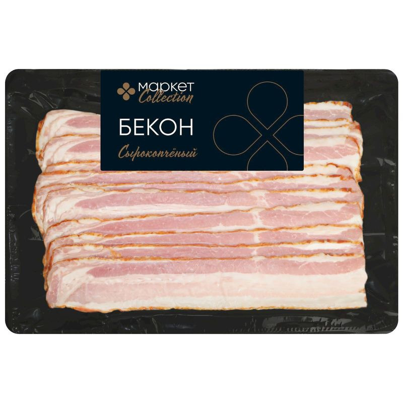 Изображение товара Бекон из свинины сырокопчёный Маркет Collection 150г
