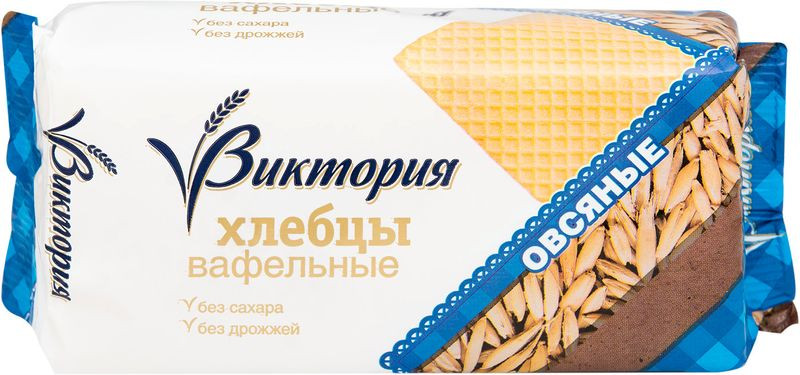 Изображение товара Хлебцы Вкусная Фантазия Виктория овсяные вафельные, 60г
