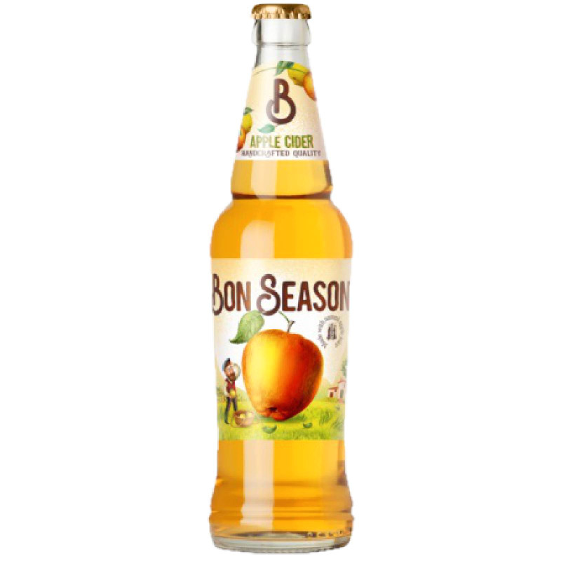 Изображение товара Сидр Bon Season газированный пастеризованный сладкий 4.5%, 400мл